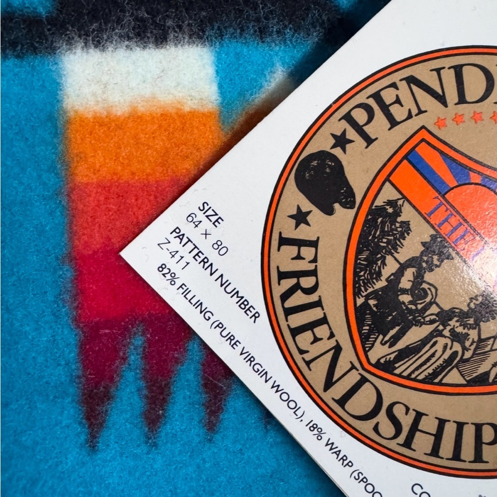 Beautiful Pendleton Chief Joseph 64x80 pure virgin wool blanket! New with tags! - Picture 3 of 5